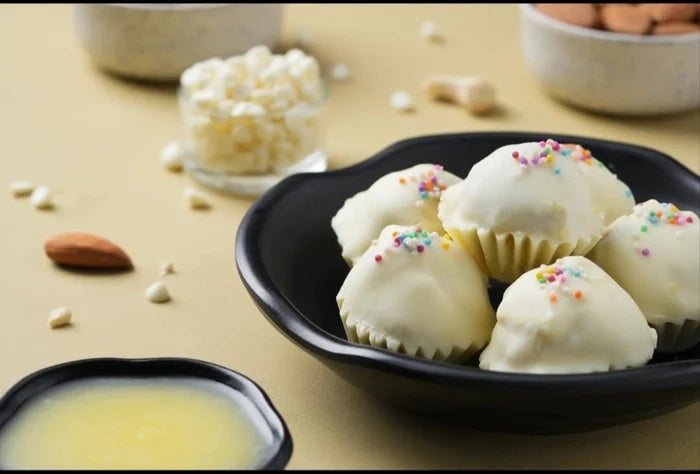 White Chocolate Dry Fruit Laddu