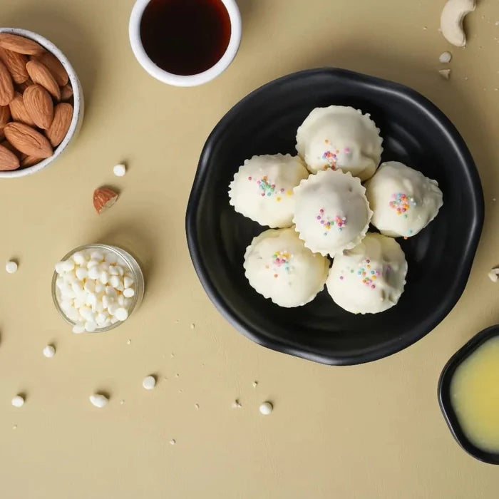 White Chocolate Dry Fruit Laddu
